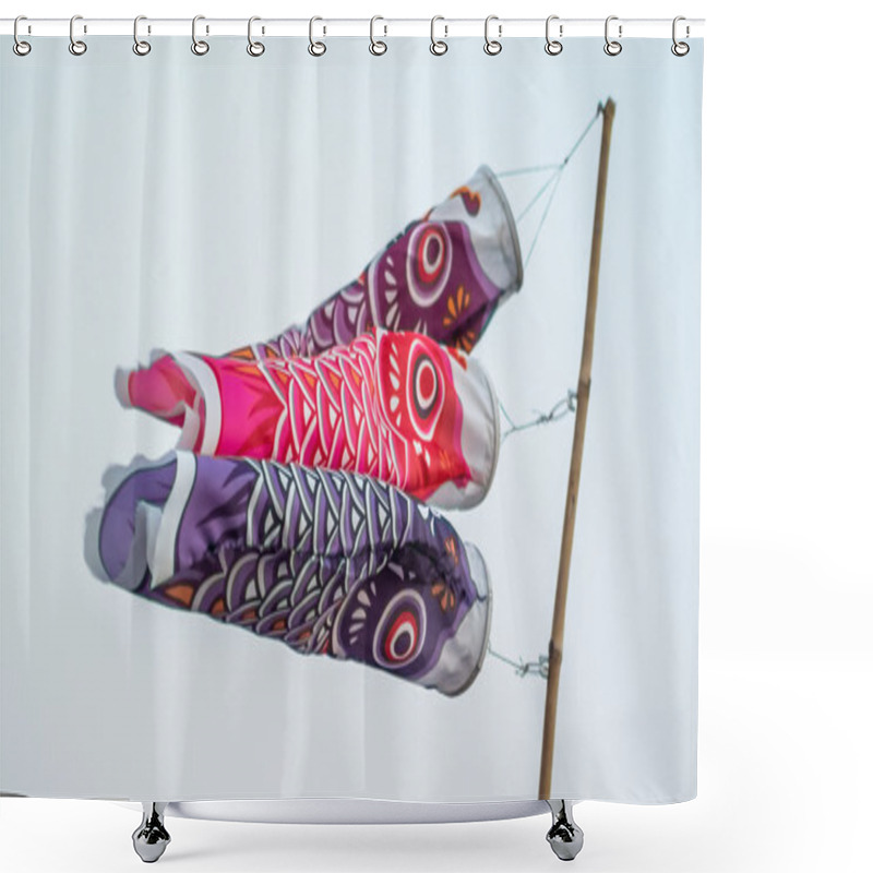 Personality  Flag Carp In Japanese Style Shower Curtains