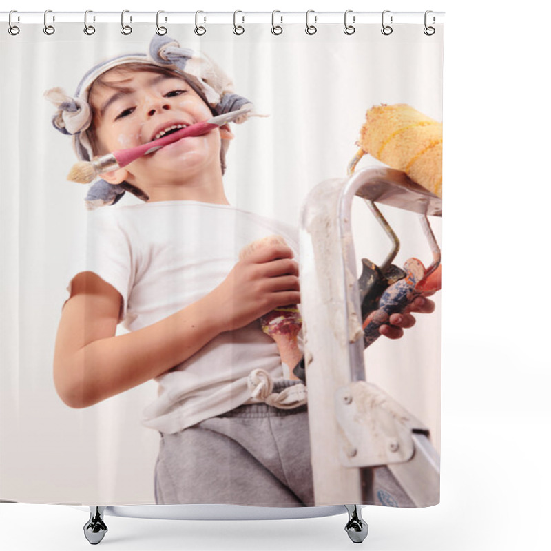 Personality  Painter Shower Curtains