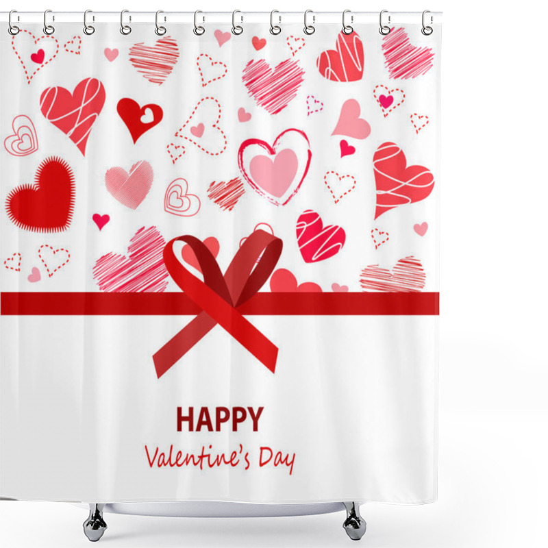 Personality  Happy Valentines Day Shower Curtains