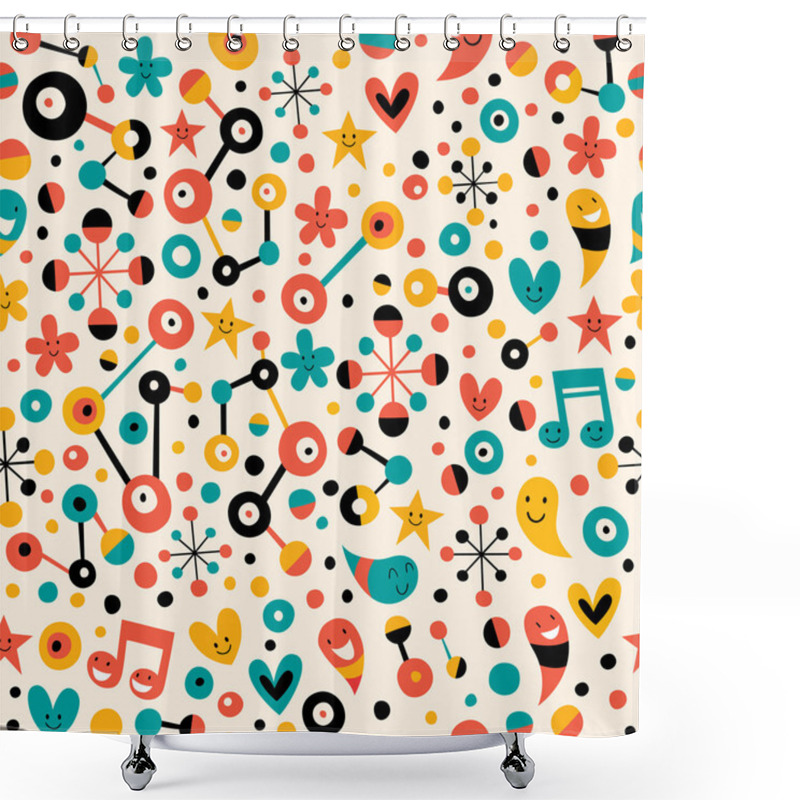 Personality  Fun Cartoon Pattern Shower Curtains