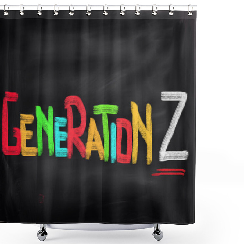 Personality  Generation Z Concept Shower Curtains