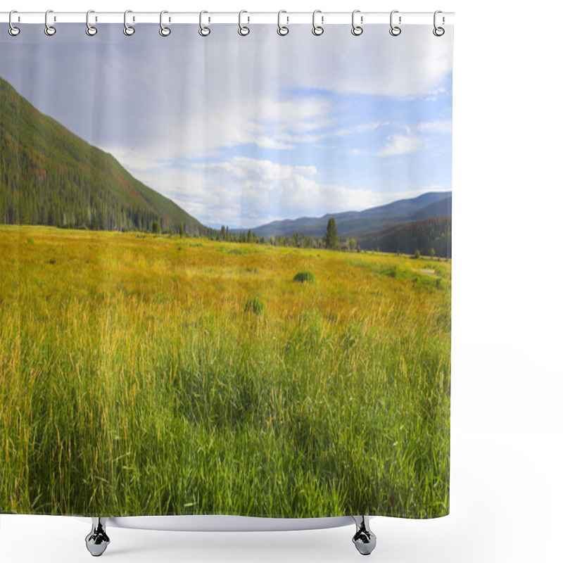 Personality  Autumn In The Mountains Shower Curtains