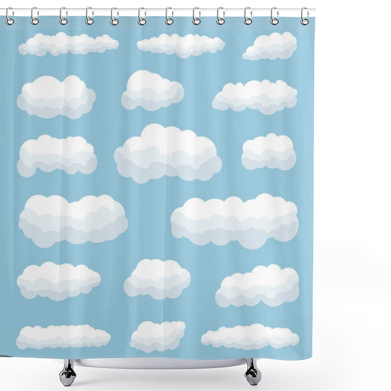 Personality  Clouds Shower Curtains