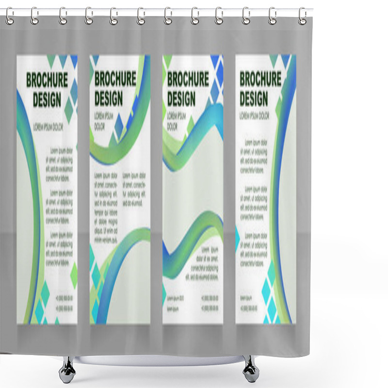 Personality  Presenting Local Art Show Blank Brochure Layout Design. Artist Community. Vertical Poster Template Set With Empty Copy Space For Text. Premade Corporate Reports Collection. Editable Flyer Paper Pages Shower Curtains