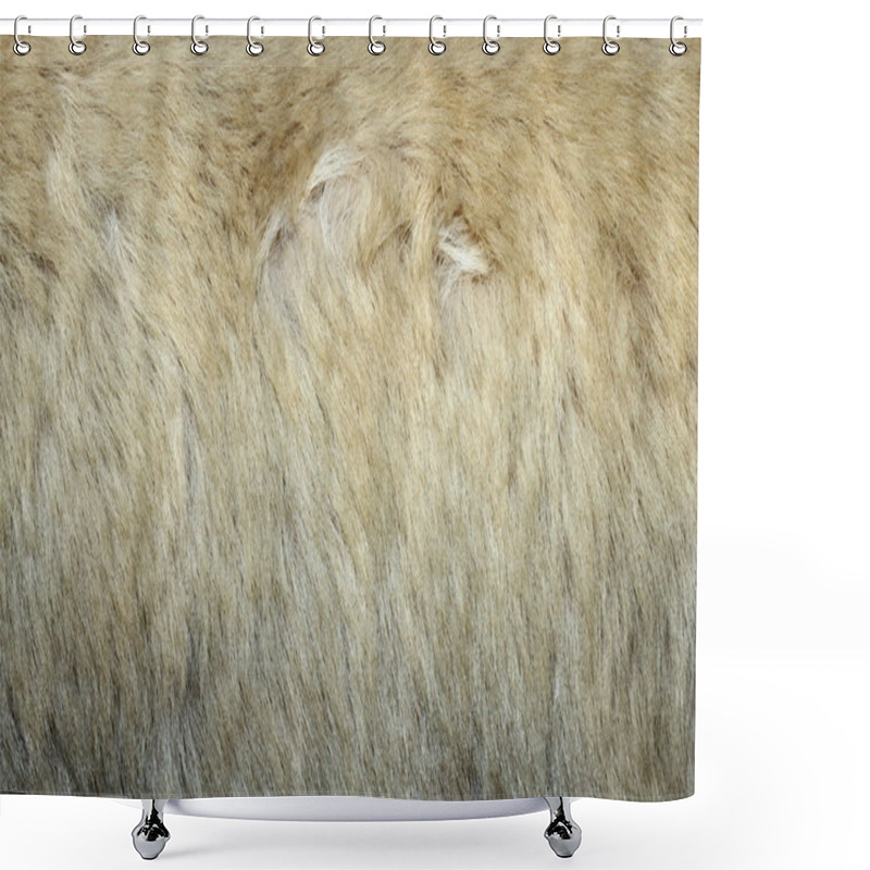 Personality  Texture Of Polar Bear Skin Shower Curtains