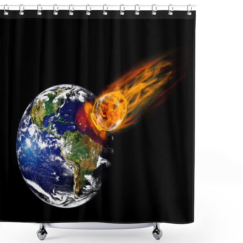 Personality  Meteorite Shower Curtains