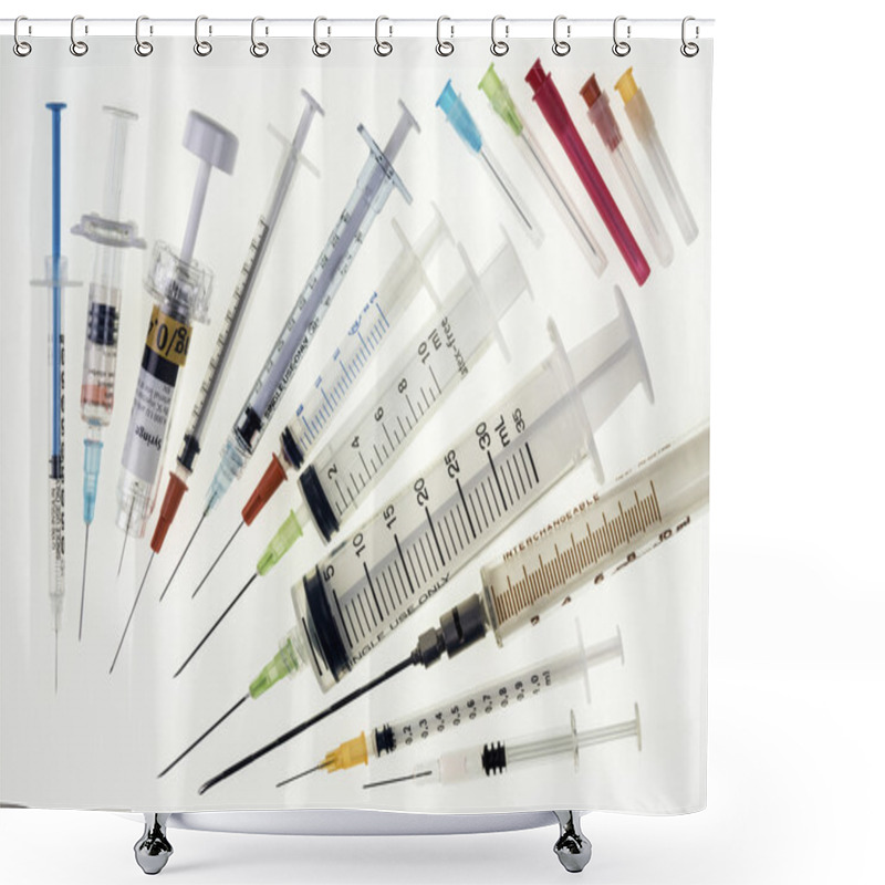 Personality  Medical Syringes Shower Curtains