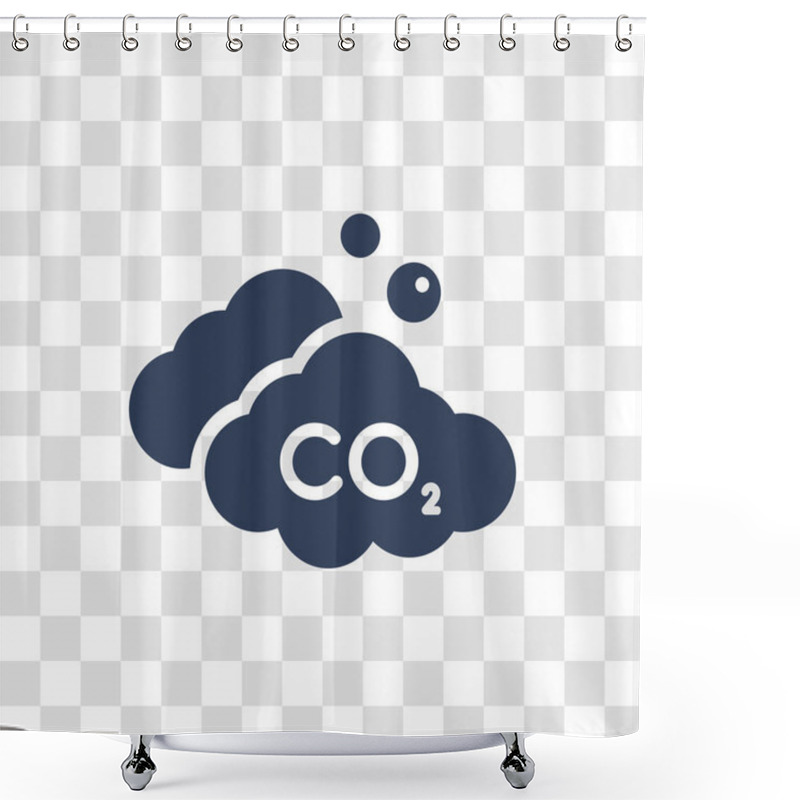 Personality  Co2 Icon. Trendy Co2 Logo Concept On Transparent Background From Industry Collection Shower Curtains