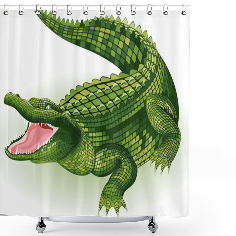 Personality  Crocodile Shower Curtains