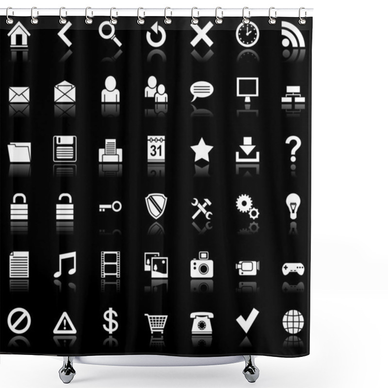 Personality  Web Icons. Shower Curtains