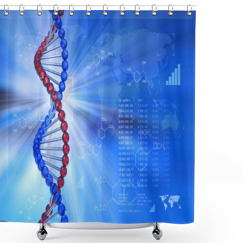 Personality  Genetic Engineering Scientific Concept Shower Curtains