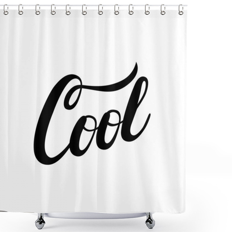 Personality  Cool Hand Written Calligraphy Lettering. Shower Curtains