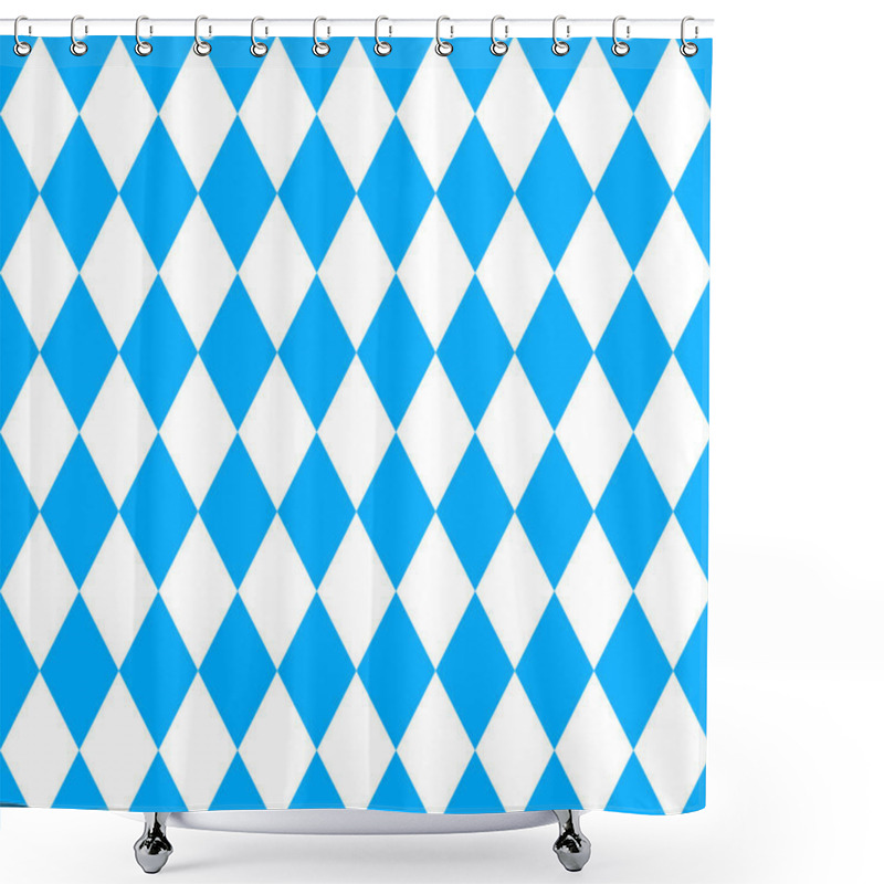 Personality  Seamless Wallpaper. Bavarian Oktoberfest Flag Shower Curtains