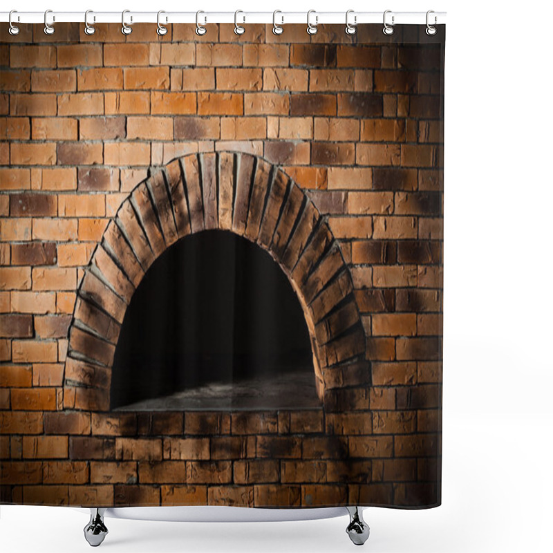 Personality  A Traditional Oven For Cooking And Baking Pizza. Shower Curtains