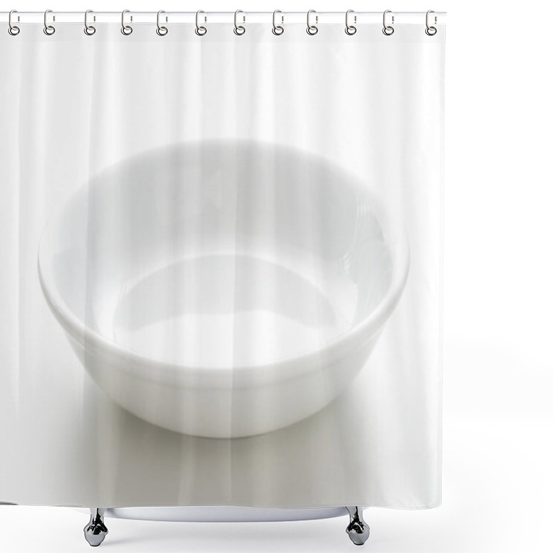 Personality  White Bowl  Shower Curtains