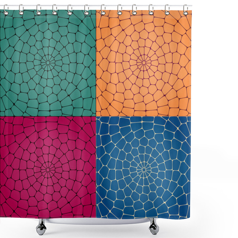 Personality  Vector Mosaic Background.  Vector Illustration. Shower Curtains