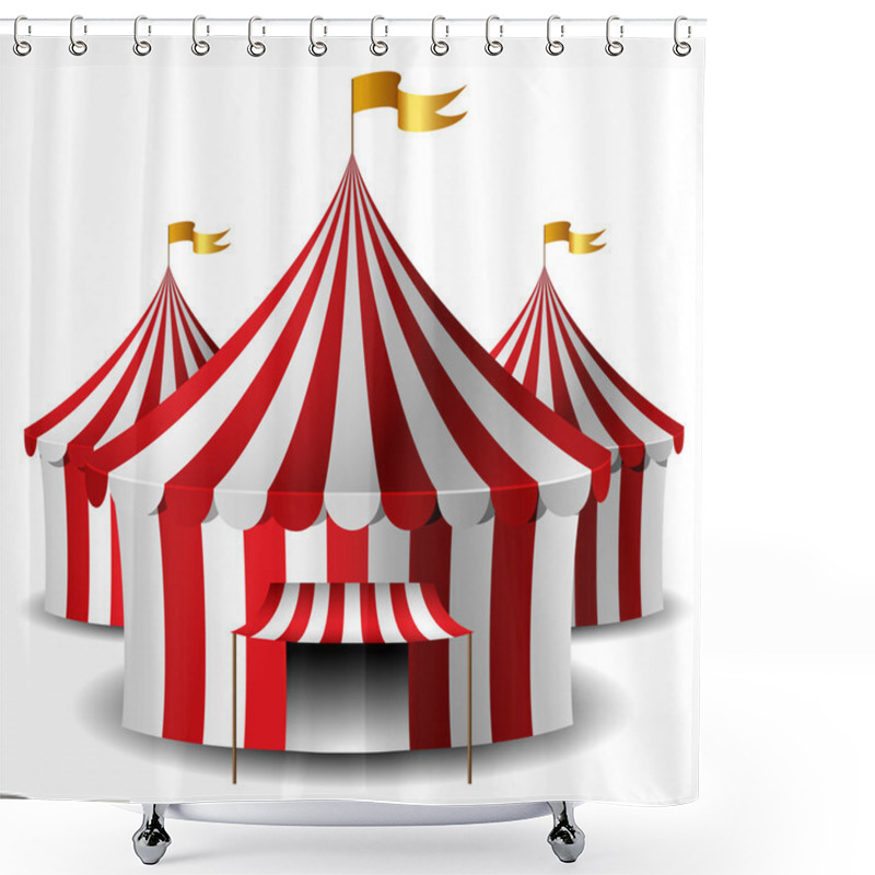 Personality  Circus Tent Shower Curtains