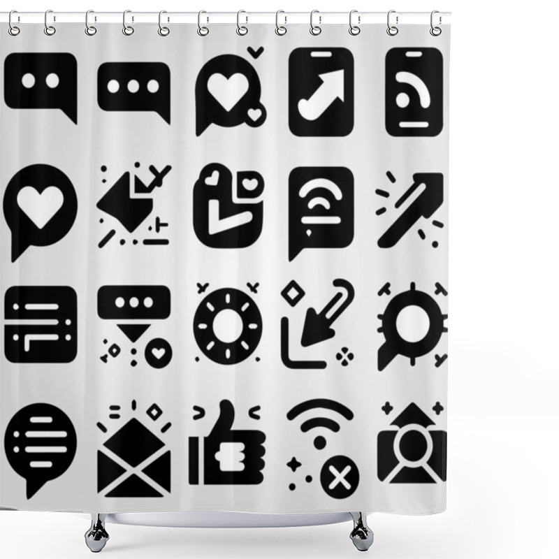 Personality  Special Flat Ui Icons For Web And Mobile Applications Trendy Multimedia Icons Elegant And Professional Pack Of Vectorized Icons Web Icons Set Universal Icons Set In Thin Line Style Icons In Flat Style Shower Curtains