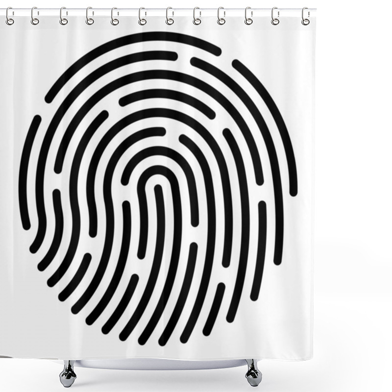 Personality  Fingerprint App Icon Shower Curtains