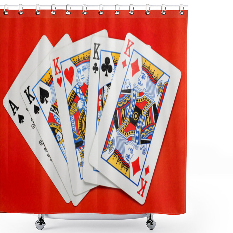 Personality  Poker Cards Shower Curtains