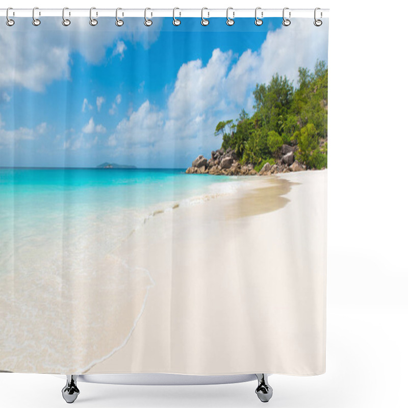 Personality  Beautiful Paradise Beach - Anse Georgette At Praslin, Seychelles Shower Curtains