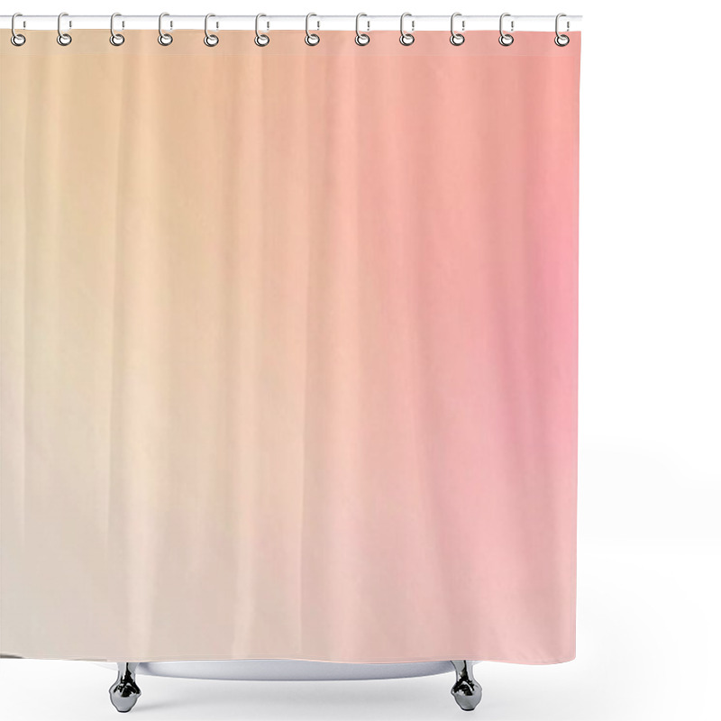 Personality  Soft Pink And Peach Gradient Minimalist Background Shower Curtains