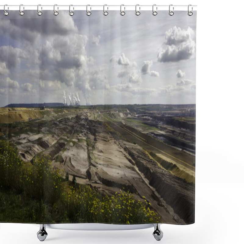 Personality  Open-pit Lignite Mining In Germany Shower Curtains