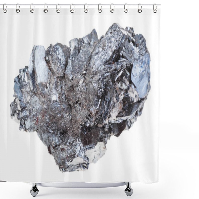 Personality  Specimen Of Hematite (iron Ore) Stone Isolated Shower Curtains