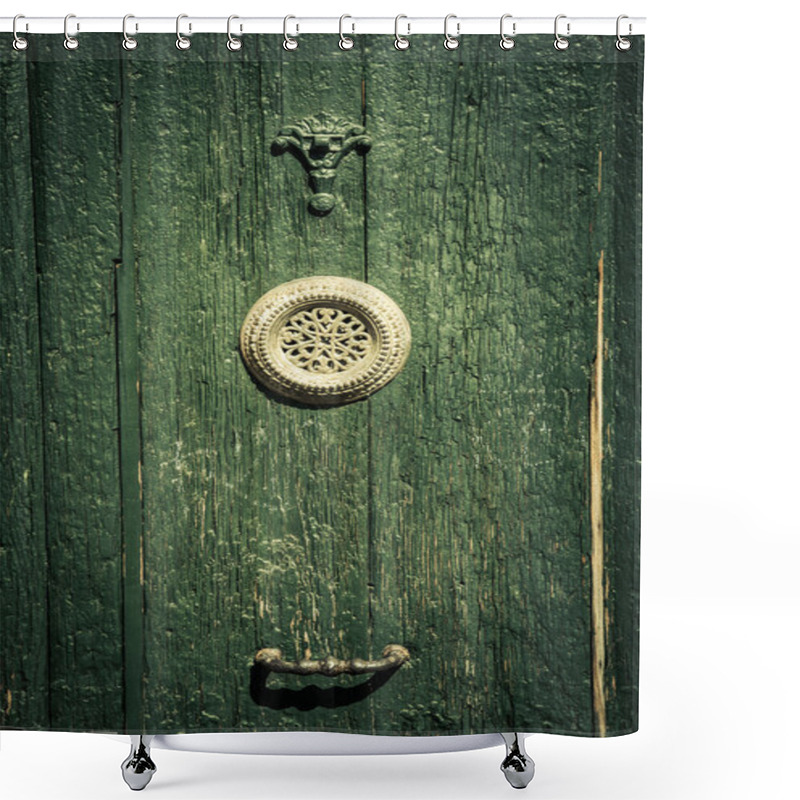 Personality  Mysterious Door Shower Curtains