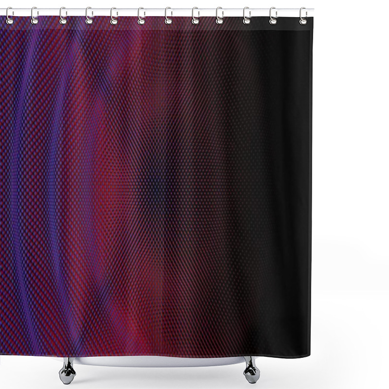 Personality  Abstract Textured Pattern In Orange And Black With Wavy Gridlines Shower Curtains