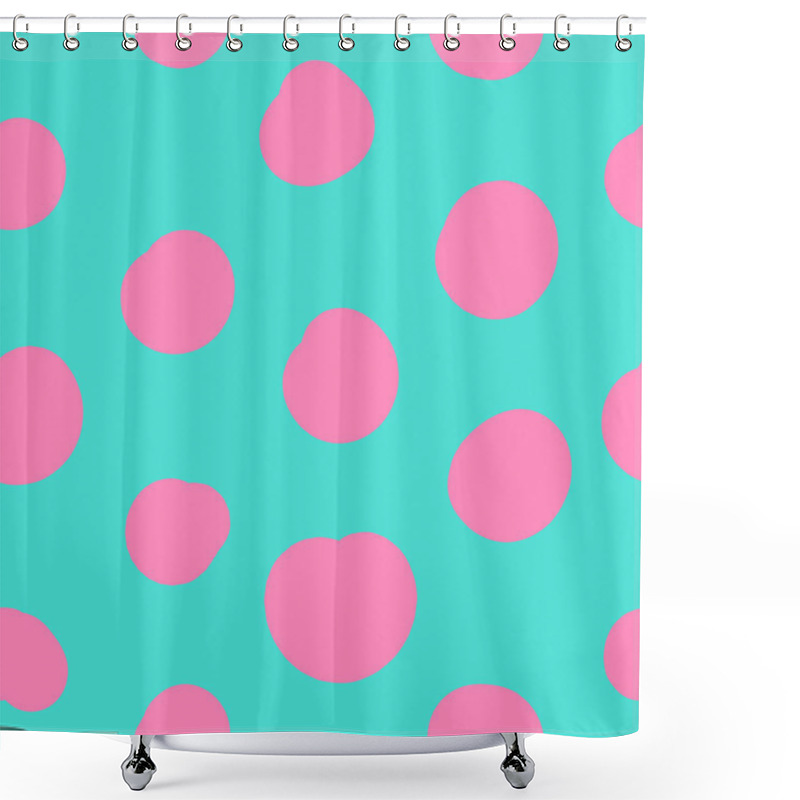 Personality  Seamless Pattern In Memphis Style 1 Shower Curtains