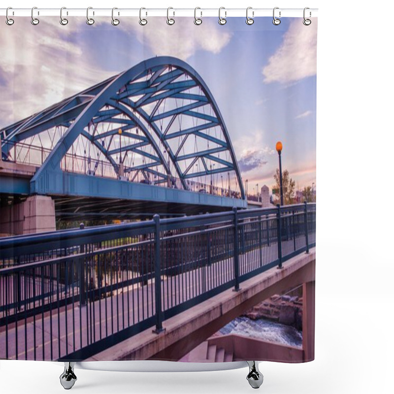 Personality  Denver Road Bridge Shower Curtains