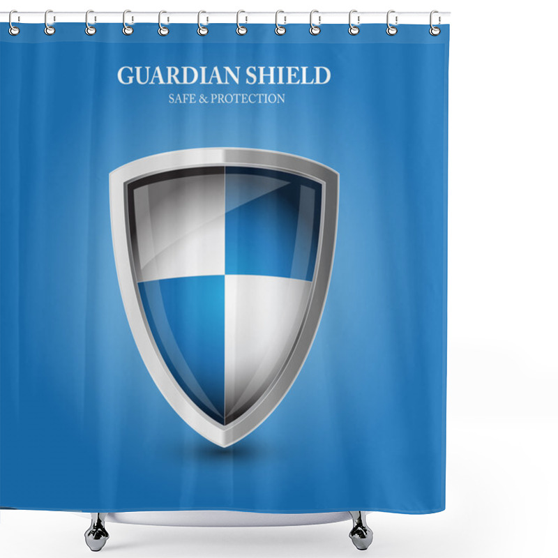 Personality  Guardian Shield - Safe And Protection Shower Curtains