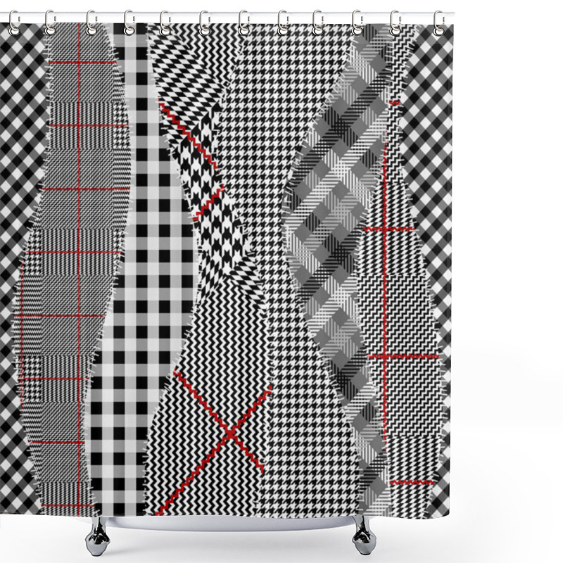 Personality  Glen Plaid Pattern. Shower Curtains