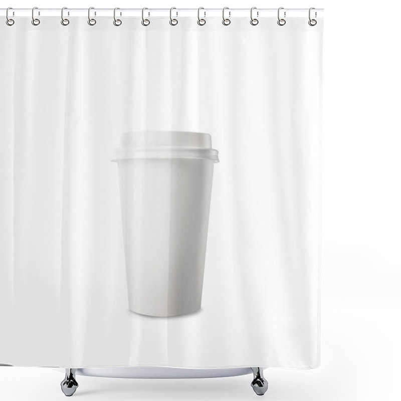 Personality  Paper Cup Of Coffee Shower Curtains