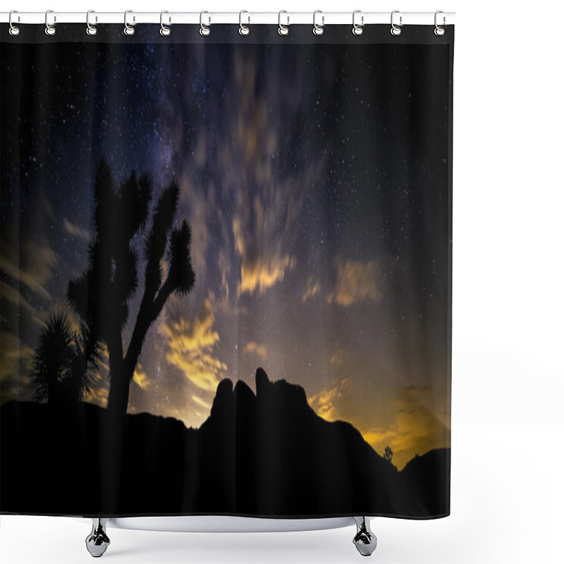 Personality  Desert At Night Shower Curtains