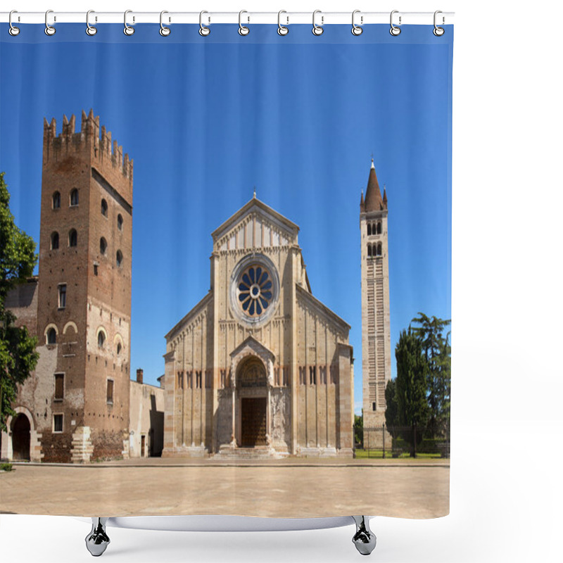 Personality  Basilica Of San Zeno Verona - Italy Shower Curtains