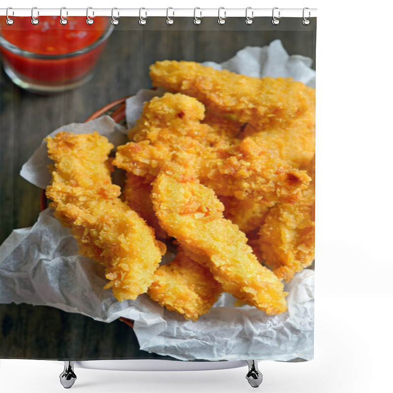 Personality  Crispy Chicken Fillets Shower Curtains