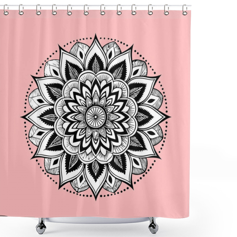 Personality  Flower Mandala Design Art Shower Curtains