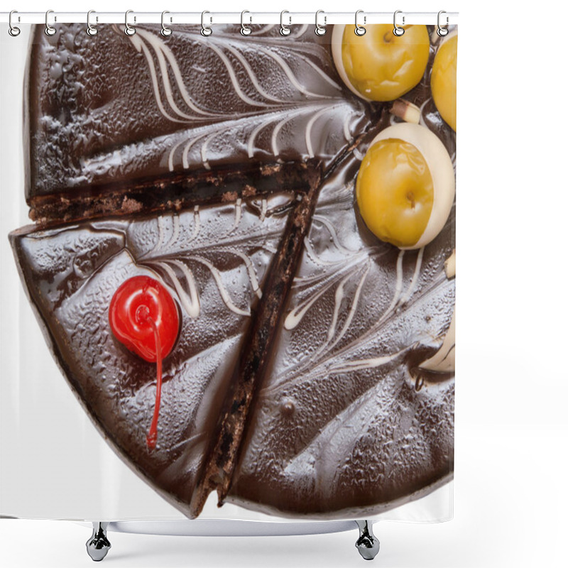 Personality  Chocolate Cake Shower Curtains