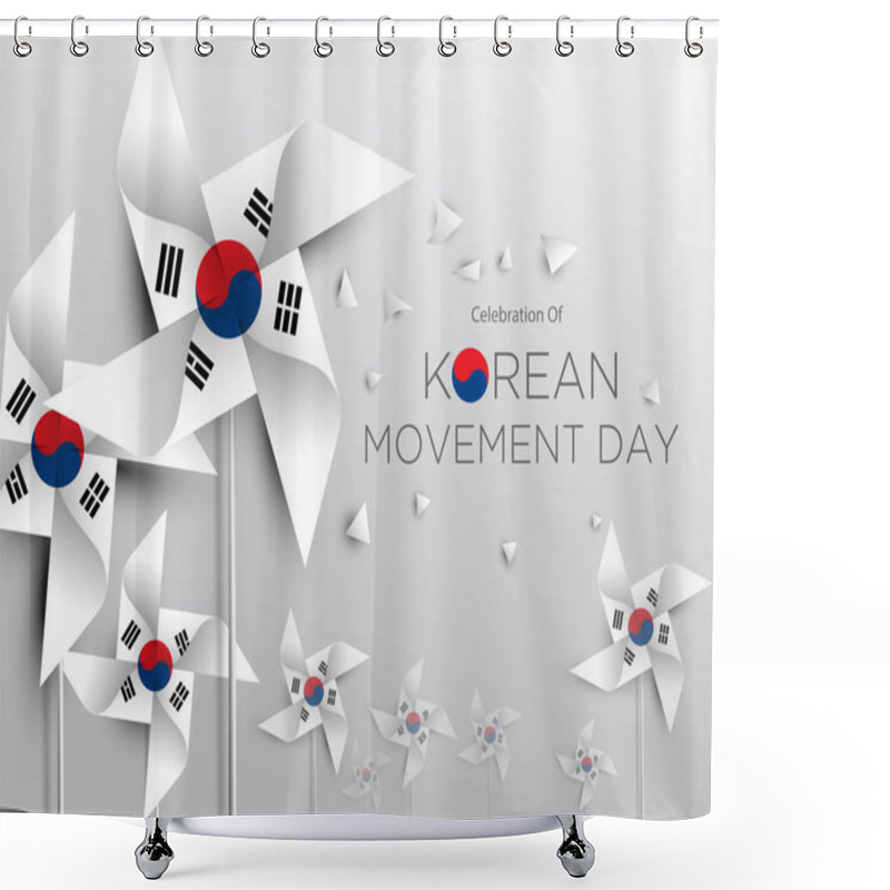 Personality  Korean Movement Day Shower Curtains