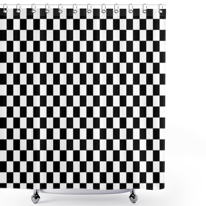 Personality  Checkered Chess Board Background Shower Curtains