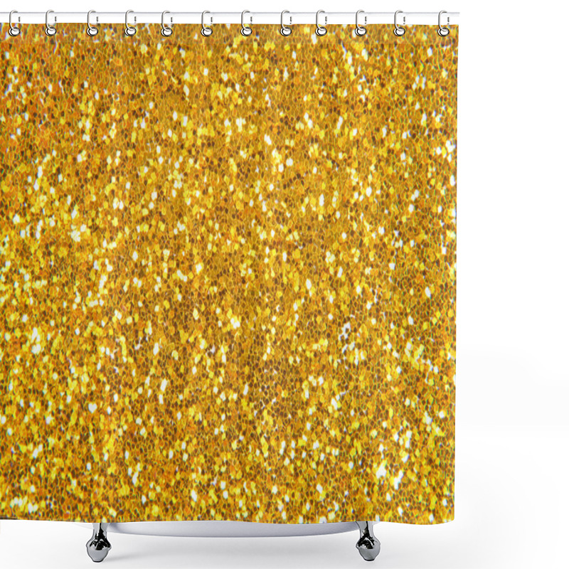 Personality  Golden Glitter Background Shower Curtains