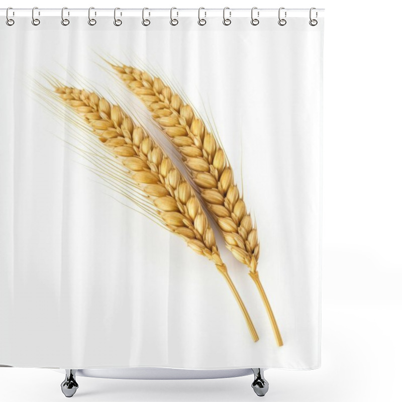 Personality  Golden Wheat Ears Arranged Elegantly, Symbolizing Harvest And Abundance. Shower Curtains