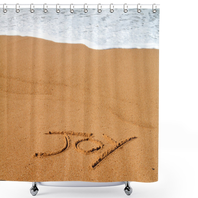 Personality  The Word Written On Beach Shower Curtains