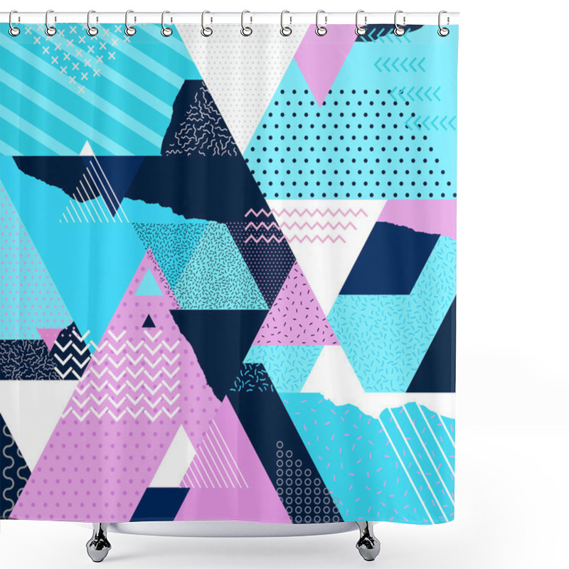 Personality  Art Geometric Background Shower Curtains