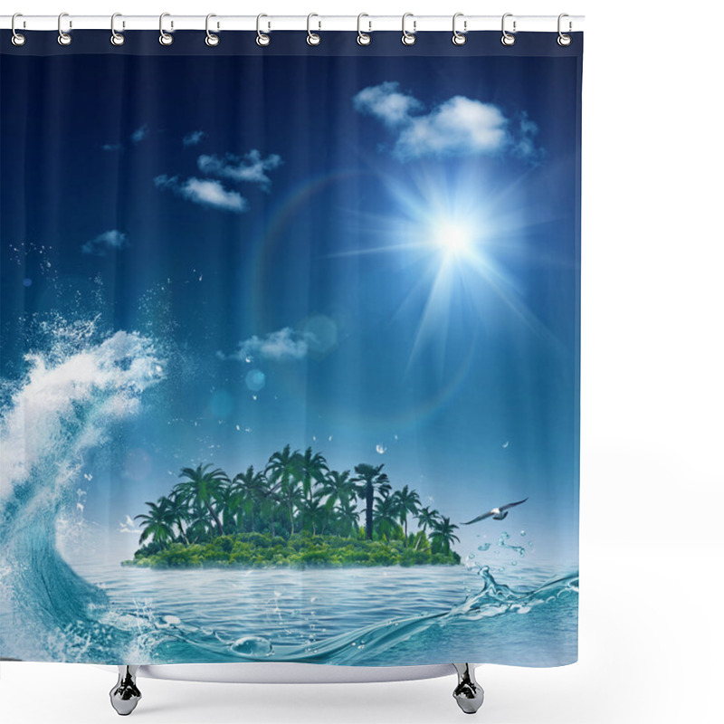 Personality  In The Ocean Shower Curtains