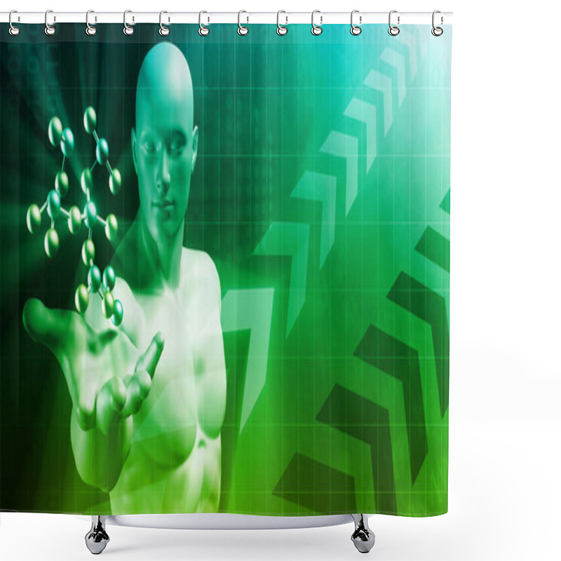 Personality  Technology Abstract As A Concept Shower Curtains