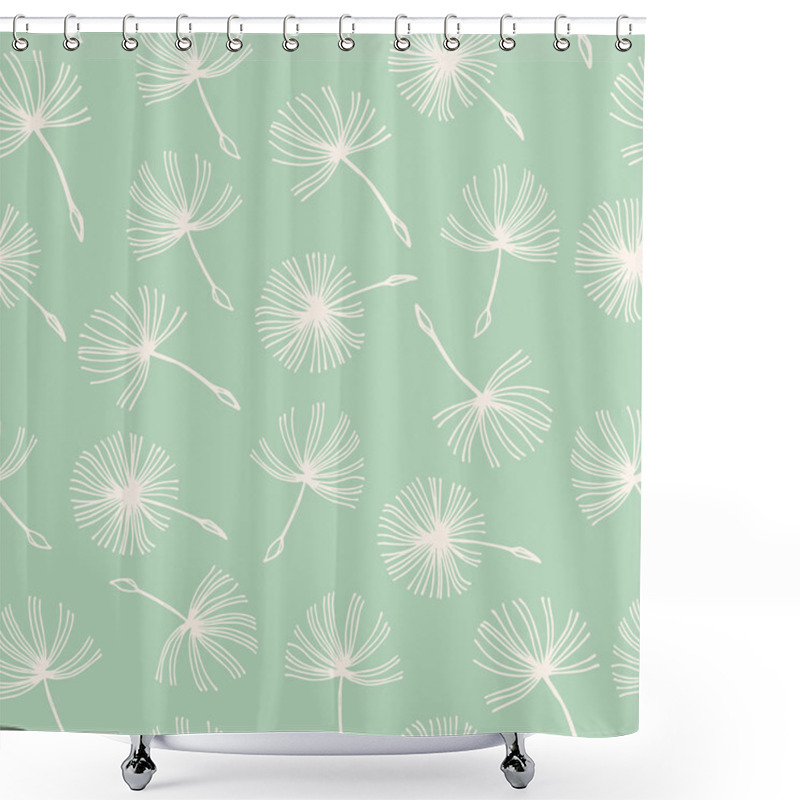 Personality  Hand Drawn Dandelions Shower Curtains