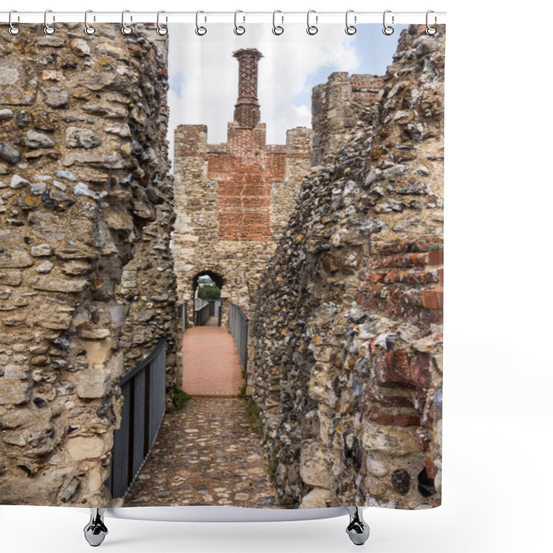 Personality  Framlingham Castle And Chimney Shower Curtains